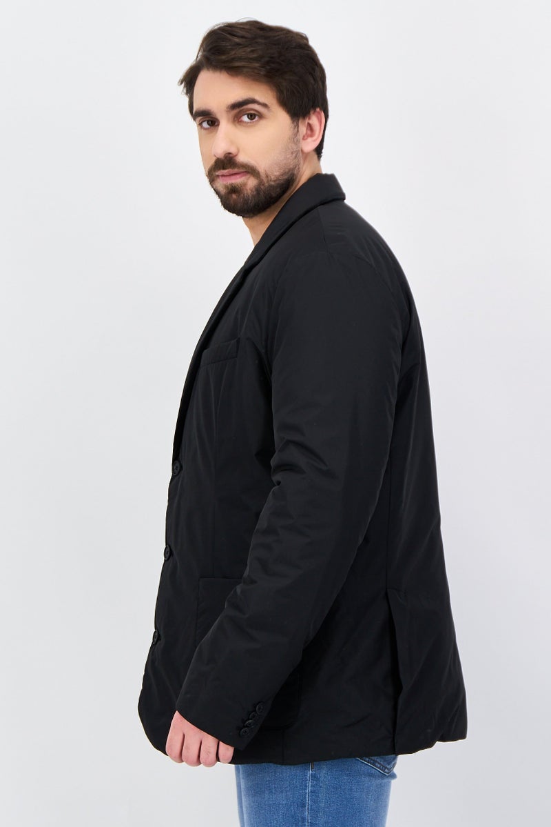 Celio Men Slim Fit Long Sleeve Plain Blazer, Black - Image 2